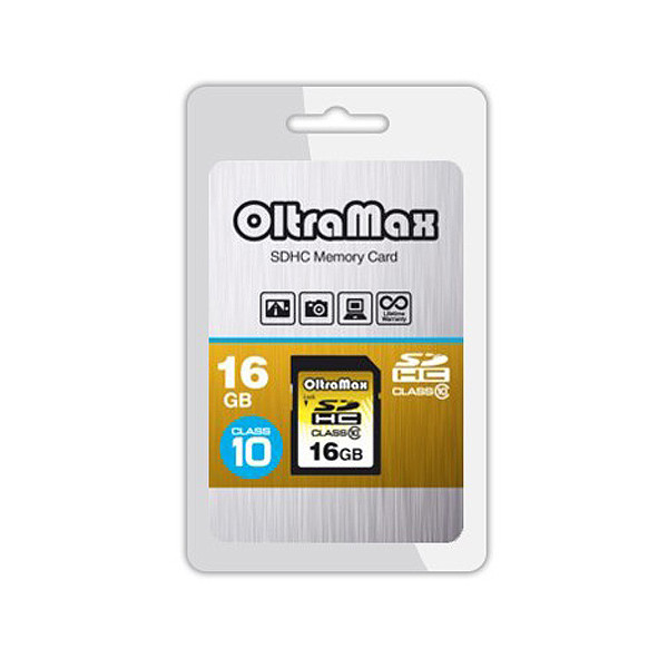 Видеорегистратор  Карта SDHC 16Gb OltraMax